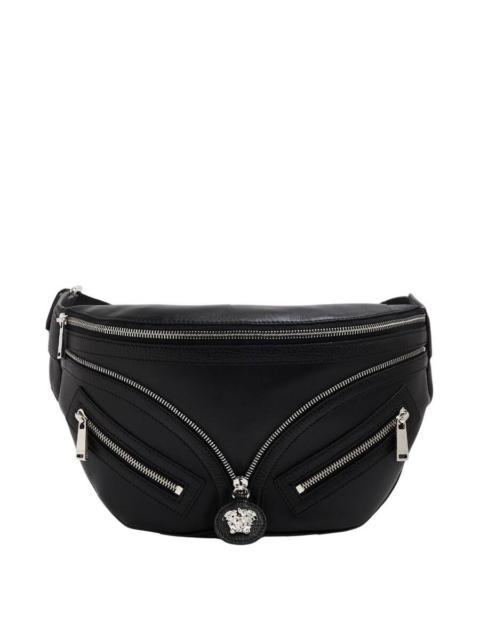 VERSACE Versace Medusa Logo Leather Belt Bag