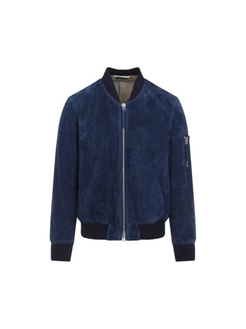 TOM FORD Soft Suede Bomber Men