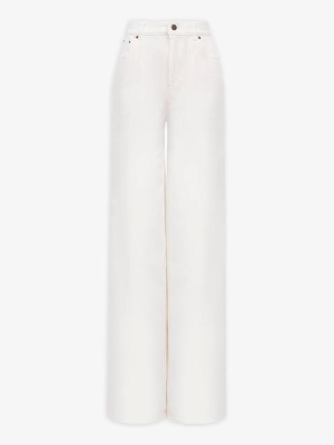 Chloé High rise white denim jeans