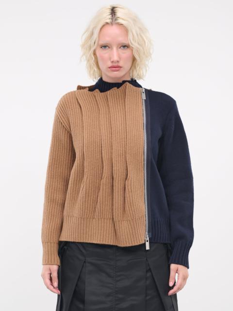 sacai Wool Knit Blouson