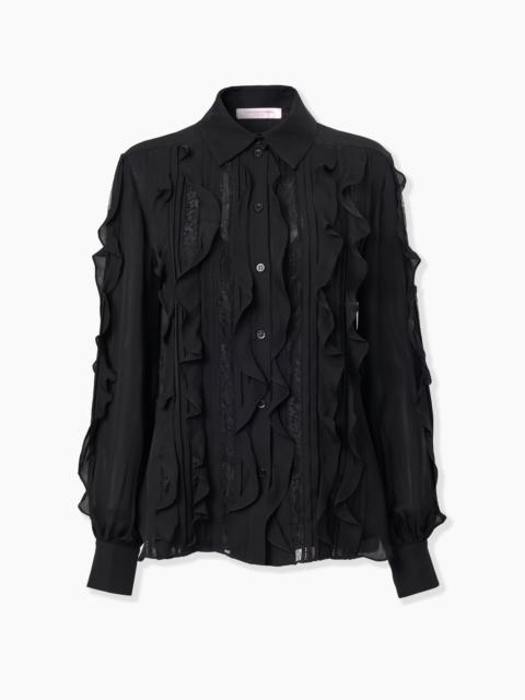 CAROLINA HERRERA Ruffled Georgette Blouse
