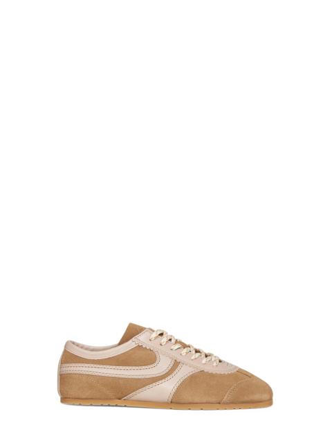 Dries Van Noten Dries Van Noten Women Beige Suede Sneakers With Leather Details