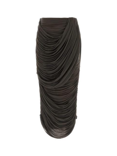 MAGDA BUTRYM Magda Butrym Women Brown Stretch Cupo Skirt