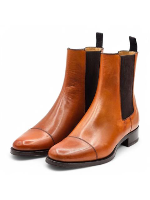 Christian Louboutin Antonio Chelsea Leather Boots - Brown - EU 40 / US 7 $1350
