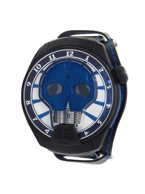 Other Designers HYT Skull Axl Rose Hand Wind Blue Dial Men's Watch 151-DL-47-NF-BV