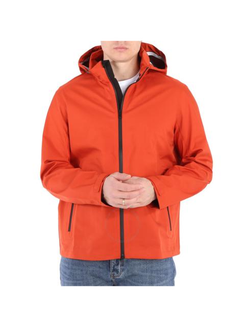 EMPORIO ARMANI Emporio Armani Orange Water-repellent Travel Windbreaker Jacket