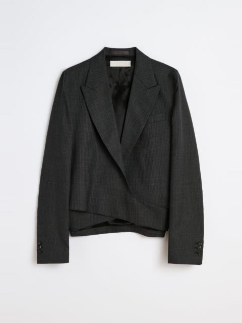 Our Legacy Our Legacy Wrap Blazer Smoke Grey Micro Herringbone