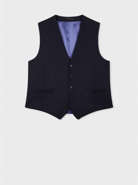 A Suit To Travel In - Navy Wool Waistcoat