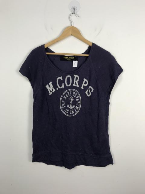 Other Designers Japanese Brand - Cube Sugar MCorps Navy Knit Shirt #2934