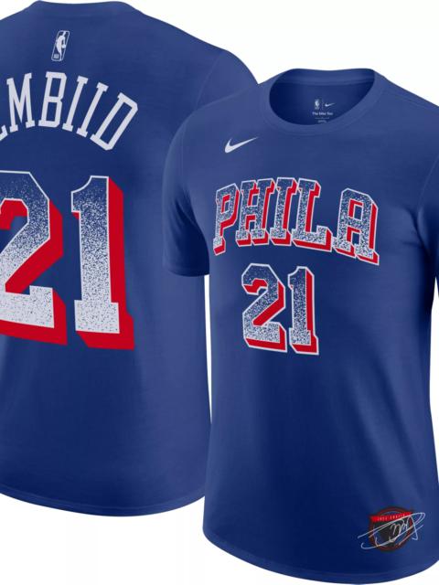 Nike Nike Adult 2024-25 Select Series Philadelphia 76ers Blue Joel Embiid #21 T-Shirt