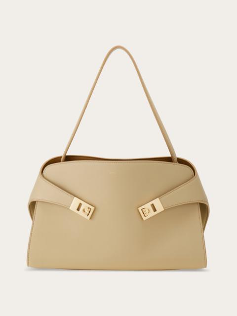 FERRAGAMO Hug Soft bicolor handbag (S)
