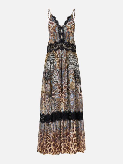 CAMILLA TRAPEZE TIERED DRESS WITH LINING