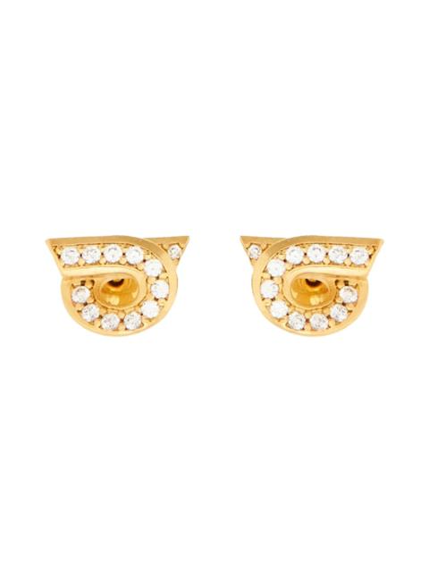 FERRAGAMO Gancini Crystals Earrings