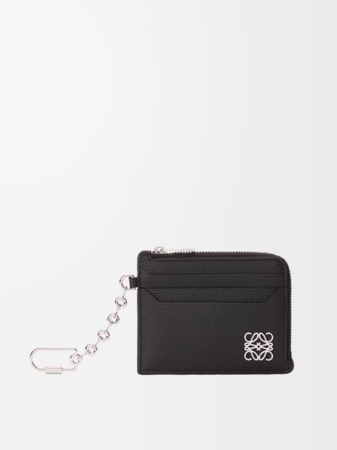 Loewe Anagram square coin cardholder in pebble grained calfskin