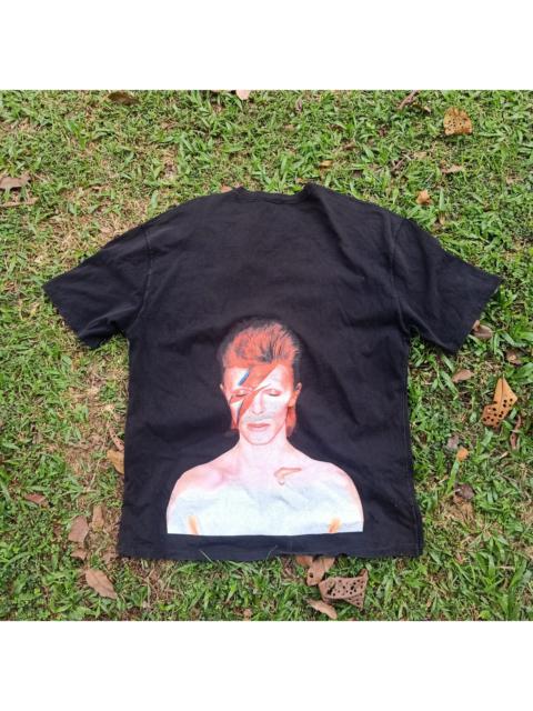 Other Designers Authentic Icon - Black David Bowie Distressed Oversized tee