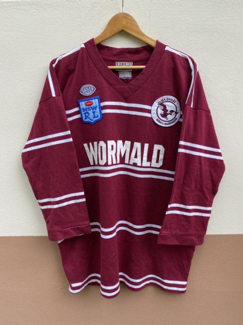 Other Designers Vintage - Vintage 90s NSWRL Sea Eagles Wormald Classic Rugby Jersey