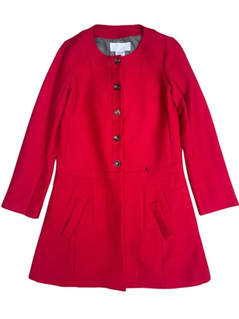 Chloé Chloé Designer Coat – 100% Wool Outer, Cotton-Silk Lining