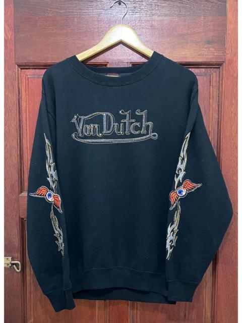 Vintage Von Dutch Embroidery Logo Rare Design Sweatshirt