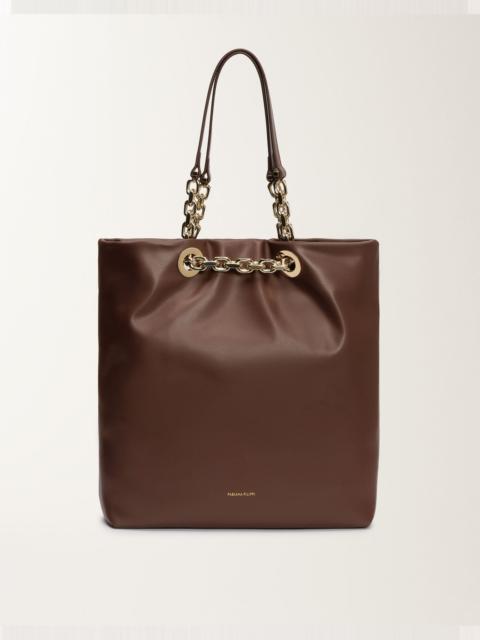 FABIANA FILIPPI Nappa leather eyelet shopper