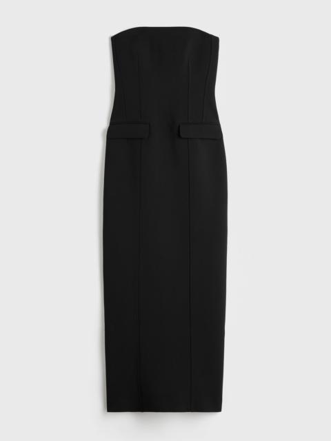 TOTEME Strapless pocket dress black