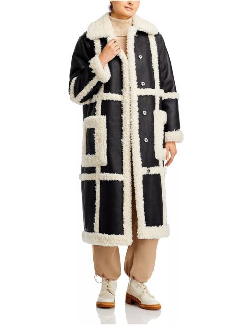 STAND STUDIO Patrice Faux Shearling Coat