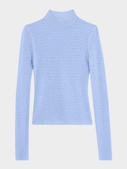 SABLYN Lace Mock-Neck Top