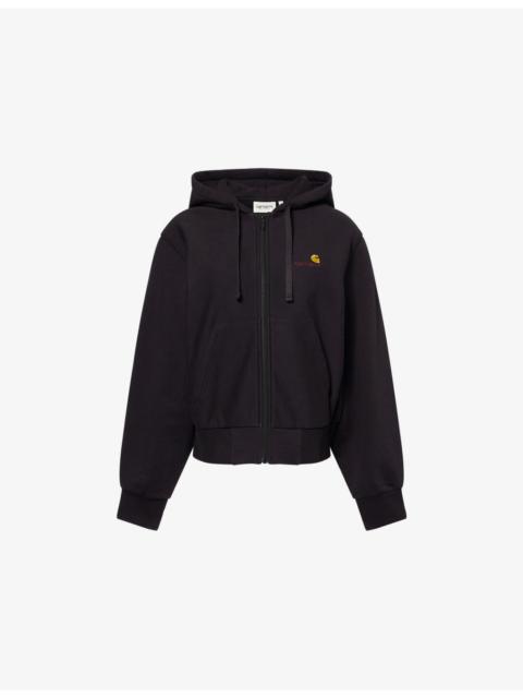 Carhartt American Script Logo-Embroidered Cotton Hoody