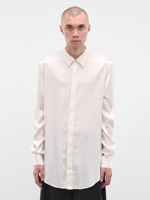 Julius Off-White Silk Button-Up Shirt