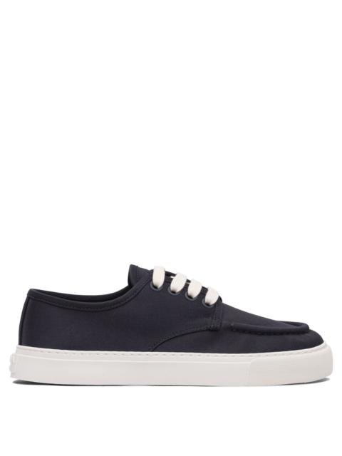 Prada Prada Leather Sneakers Blue Men