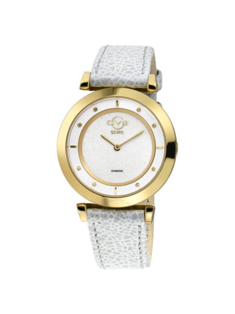 Other Designers GV2 by Gevril Lombardy Quartz Diamond White Dial Ladies Watch 14401