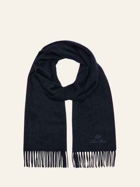 Loro Piana Men's Grande Unita Cashmere Scarf