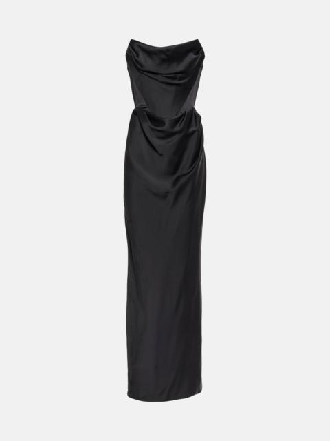 Vivienne Westwood Off-shoulder satin gown