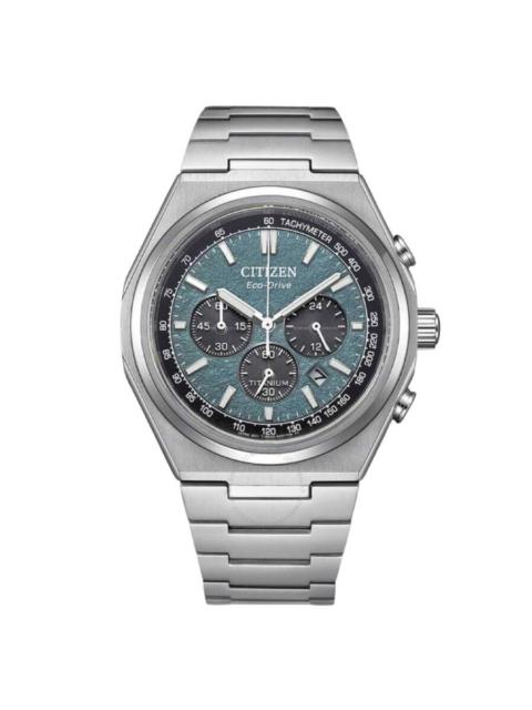 Citizen - Citizen Zenshin Chronograph Green Dial Men's Watch CA4610-85X