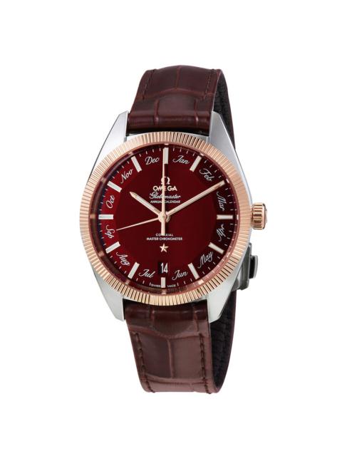 Omega Globemaster Annual Calendar Automatic Chronometer Burgundy Dial Men's Watch 130.23.41.22.11.00