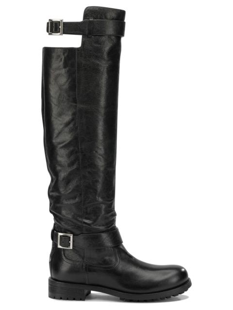 JIMMY CHOO Jimmy Choo Biker Knee-high Boots Black