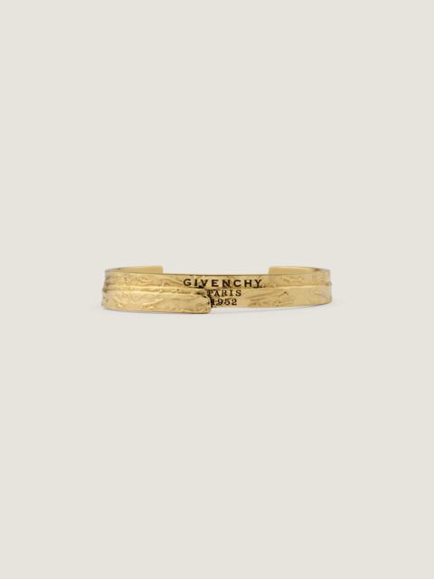 Givenchy GIVENCHY TAPE CUFF BRACELET IN METAL AND ENAMEL