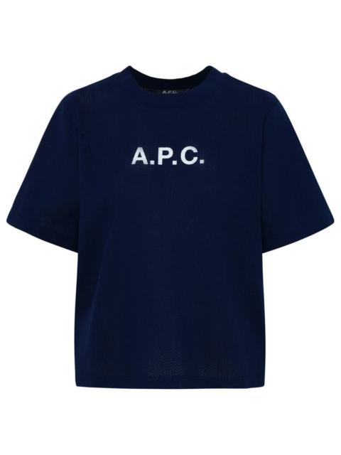 A.P.C. MAE T-SHIRT IN NAVY COTTON