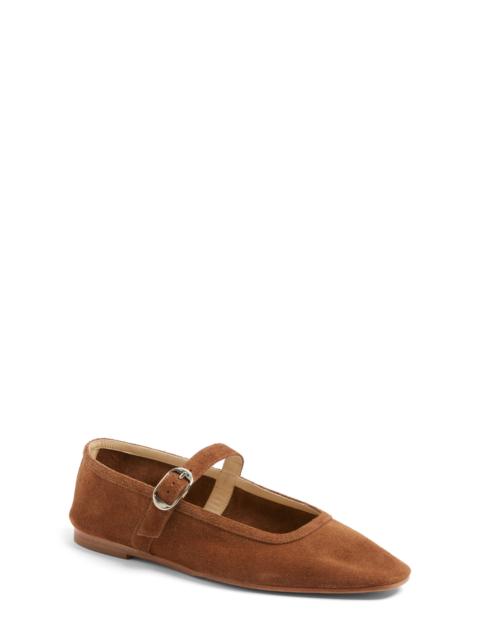 LE MONDE BÉRYL Le Monde Beryl Suede Mary Jane Flat in Dark Cinnamon at Nordstrom