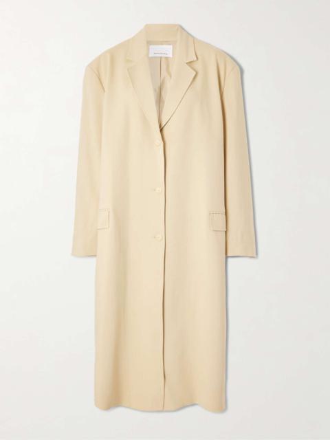 Tribeca oversized woven coat Beige