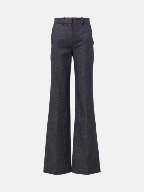 JOSEPH Morissey wool and cotton flared pants