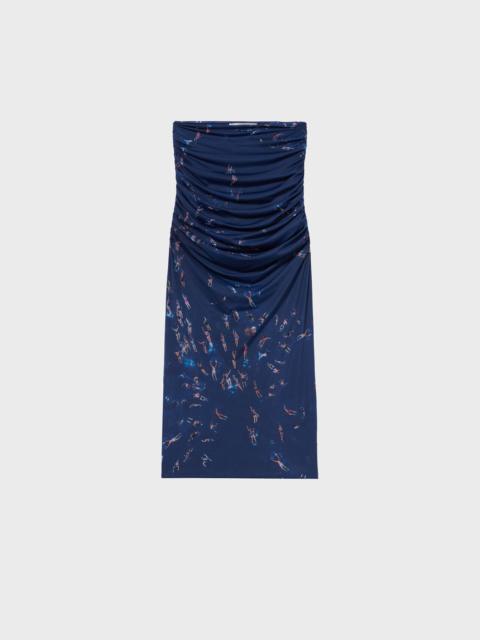Blumarine SECOND-SKIN PRINTED JERSEY MIDI SKIRT