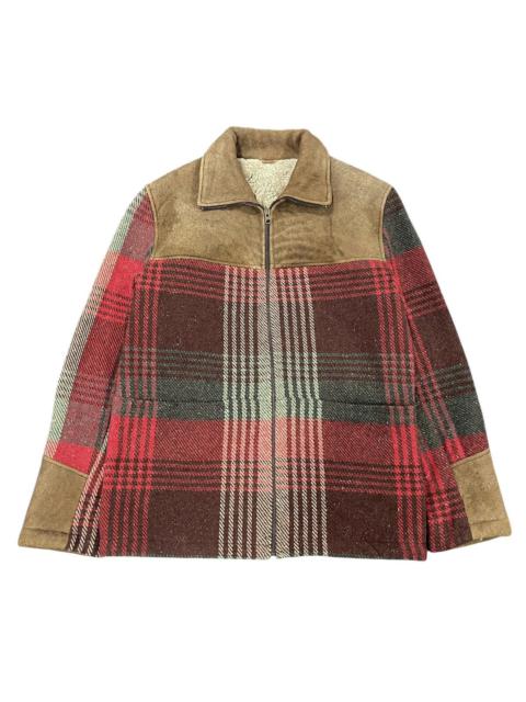 Other Designers Vintage Beams Y.Akamine Plaid Wool Jacket