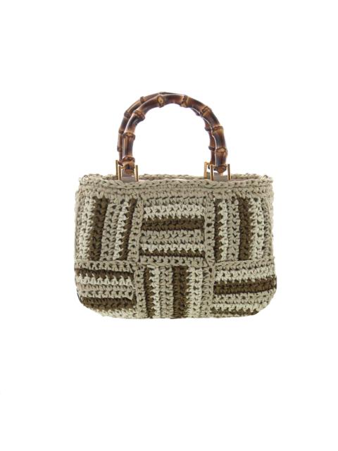 Other Designers Carla Saint Barth – Rafia Small Shopping – Taupe