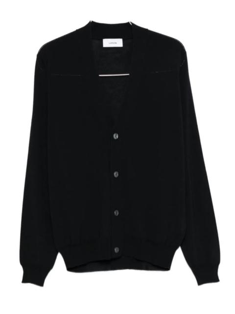 LARDINI Wool V-Neck Cardigan