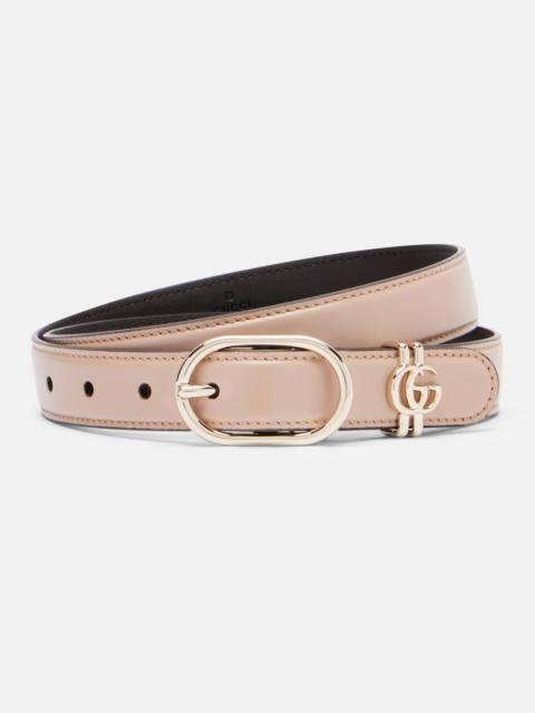 GUCCI Double G leather belt