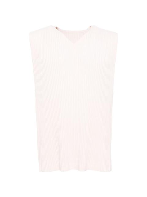 August pleated tank top