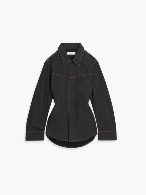 Victoria Beckham Herringbone denim shirt