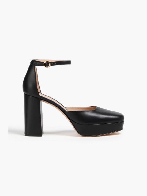 Gianvito Rossi Vian leather platform pumps