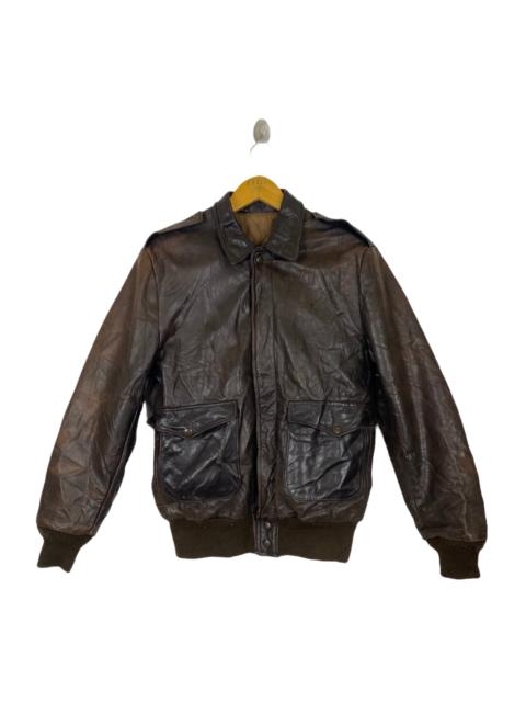 Other Designers Vintage - VTG CLUB ELITE BY BROOKS MADE IN USA BIKER LEATHER JACKET