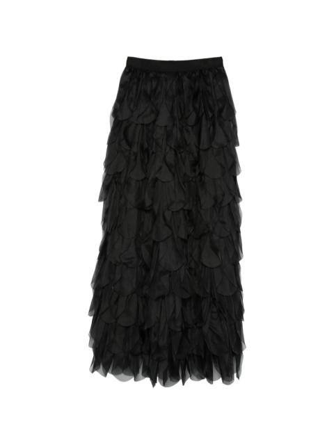 Max Mara Max Mara Romana Tiered Ruffled Maxi Skirt